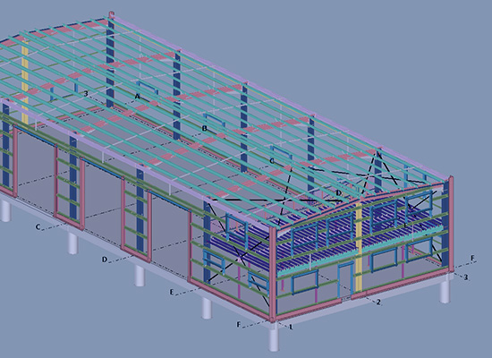 ModFab Steel Cairns Building 3D Modelling Body 1